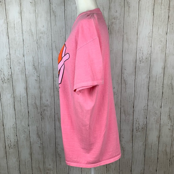 🔥MTV🔥Music Television Retro Vintage Wash Logo 80’s Tee Pink NWT - Picture 2 of 3
